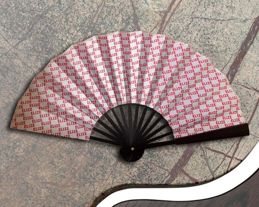 26.5 cm Personalized Double-Sided Silk Fans (Full Color)