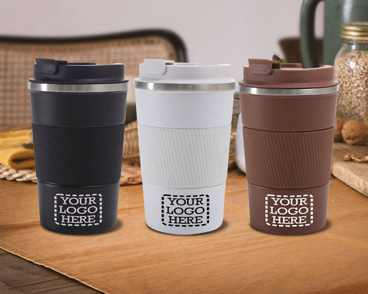 13 oz. Custom Engraved Stainless Steel Insulated Travel Coffee Mug
