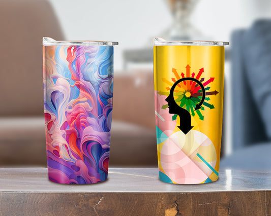20 oz. Personalized Tumblers with Lid in Full Color