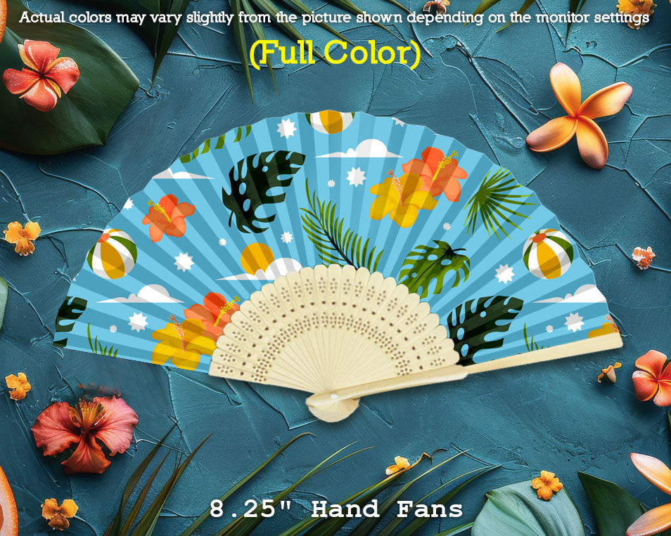 Promotional Silk Fans Full Color