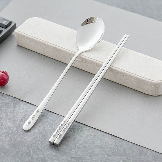 Custom Engraved 2-Piece Cutlery Set with Case