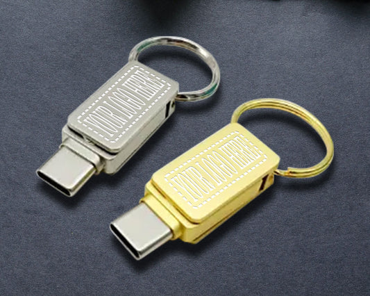 128 GB Custom Engraved USB 3.0 Flash Drives Type C