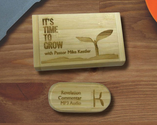 Custom Engraved Wooden USB Flash Drives with Personalized Gift Box