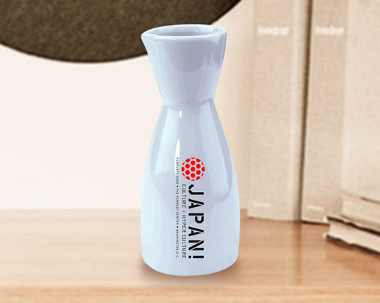 5 oz. Custom Printed White Sake Bottle