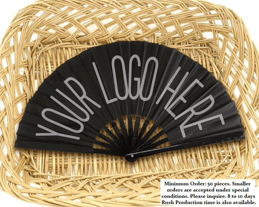 Custom Printed Large Kung Fu Clacking Fans or Dance Fans (Full Color)