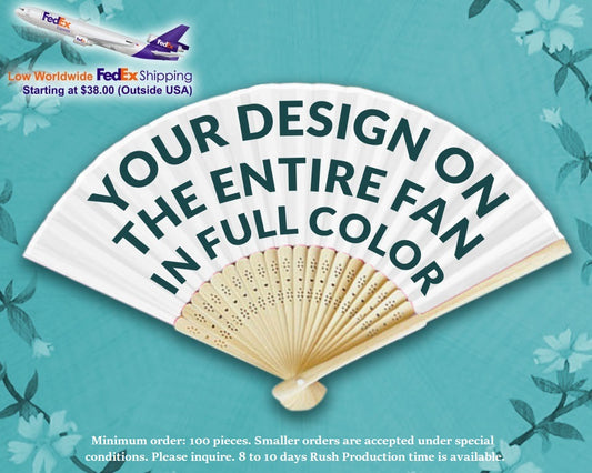 Full Color Promotional Folding Paper Fans