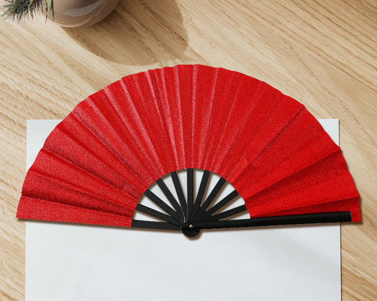 13 Inch Glitter Clacking Dance Fans