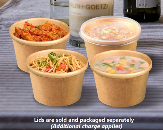 Blank 8 oz. Kraft Paper Soup Bowl
