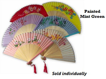 Painted Silk Folding Fan