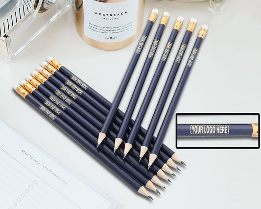 Personalized Pencils in Gold Foil