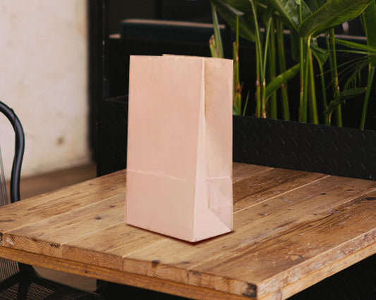 Blank SOS Bag 6# - Natural Kraft Paper Food Pouch