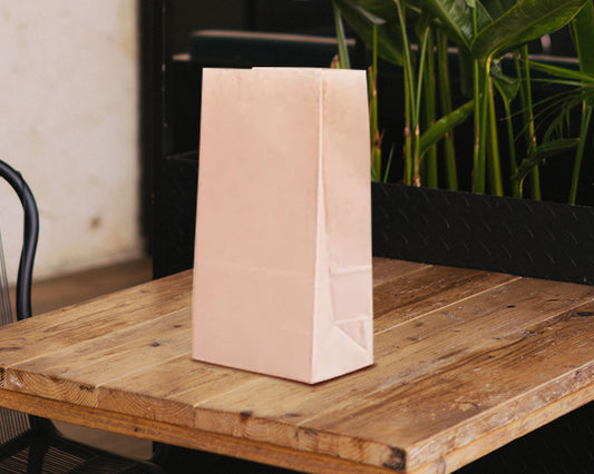 Blank SOS Bag 8# - Natural Kraft Paper Lunch Bags