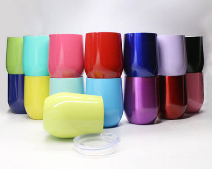12 oz. Custom Engraved Stainless Steel Egg Tumbler