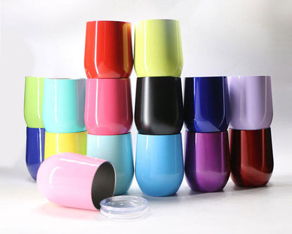 12 oz. Custom Engraved Stainless Steel Egg Tumbler