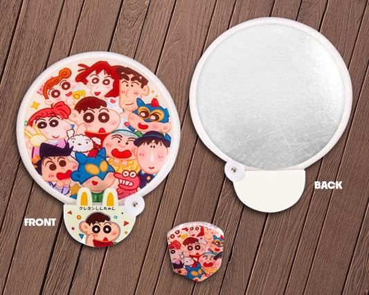 Personalized Pop-Up Fan with Photo Reflector and 2-Sided Pouch (Full Color)