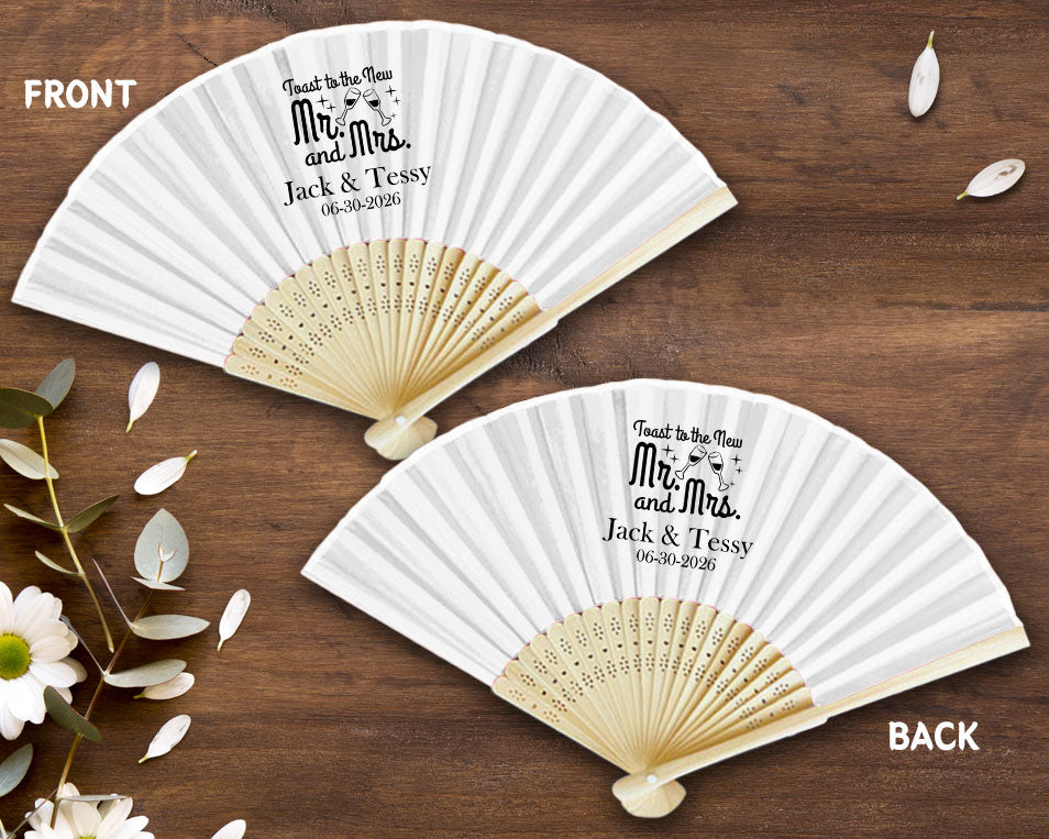 Personalized Double-Sided Printing Paper Fans (Full Color)