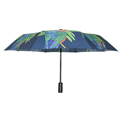 21" Personalized Umbrella (Full Color): 3-Fold, Fully-Automatic, Windproof