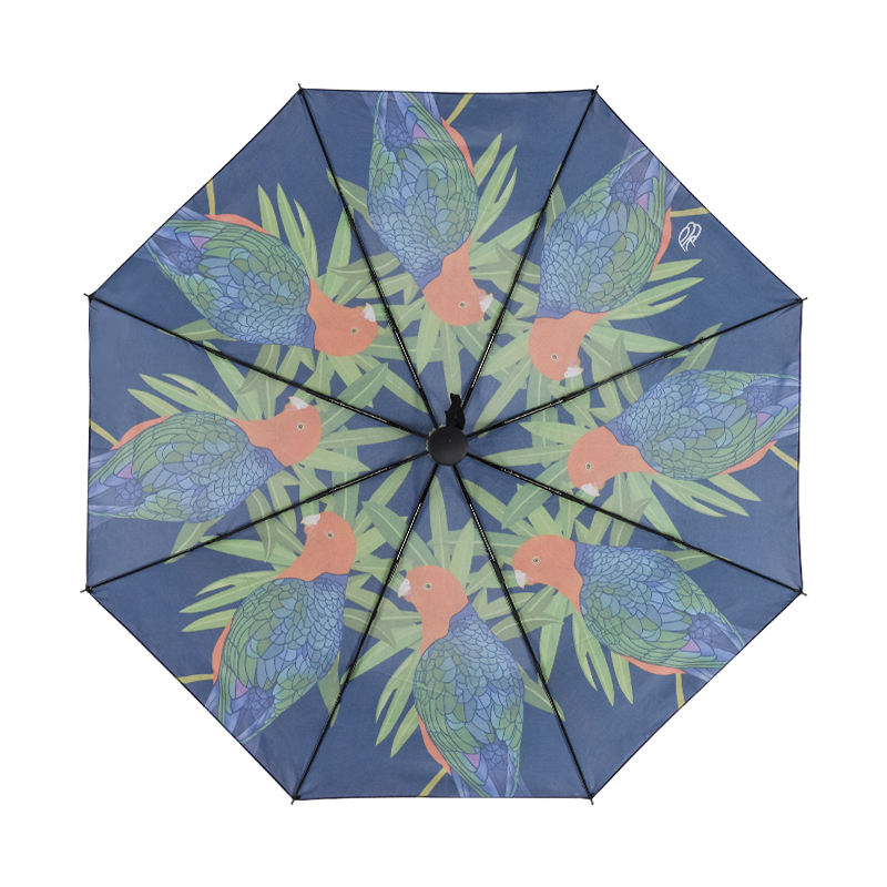 21" Personalized Umbrella (Full Color): 3-Fold, Fully-Automatic, Windproof