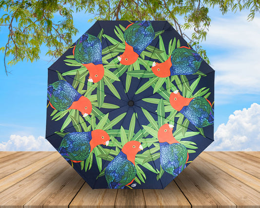 21" Personalized Umbrella (Full Color): 3-Fold, Fully-Automatic, Windproof