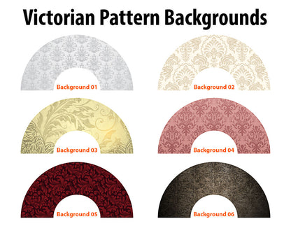 Personalized Cats and Dogs in Vintage-Style Costume Paper Fan (Full Color)