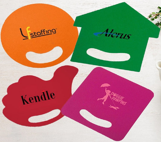 Personalized Breezin' Plastic Hand Fan (Full Color)