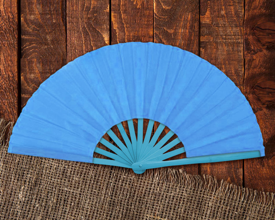Custom Printed Large Kung Fu Clacking Fans or Dance Fans (Full Color)