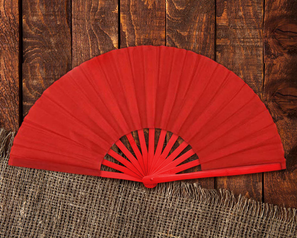 Custom Printed Large Kung Fu Clacking Fans or Dance Fans (Full Color)