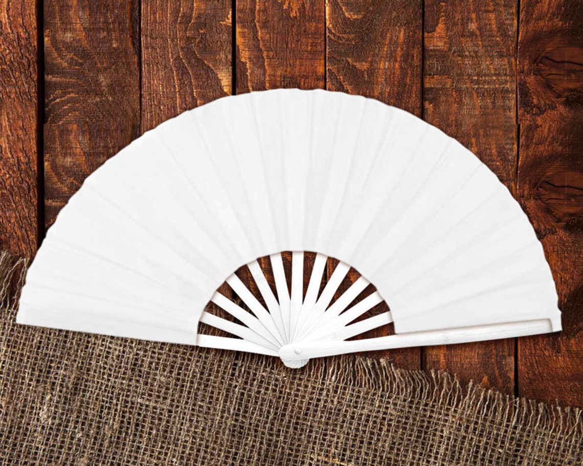 Custom Printed Large Kung Fu Clacking Fans or Dance Fans (Full Color)