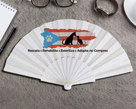 Personalized Clacking Plastic Handle Spanish Fan