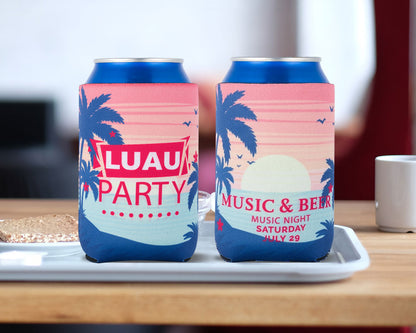 Double-Sided Personalized Collapsible Neoprene Can Cooler (Full Color)