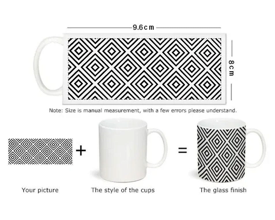 11 oz. Personalized Coffee Mugs (Full Wrap, Full Color Print)