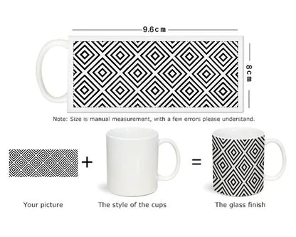 11 oz. Personalized Coffee Mugs (Full Wrap, Full Color Print)