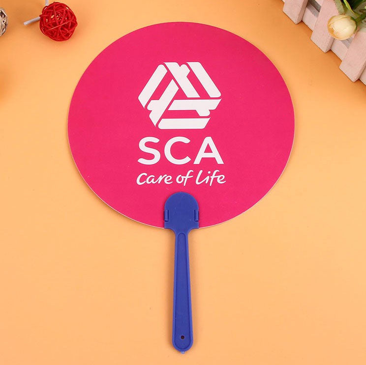 Personalized Plastic Hand Fans Full Color