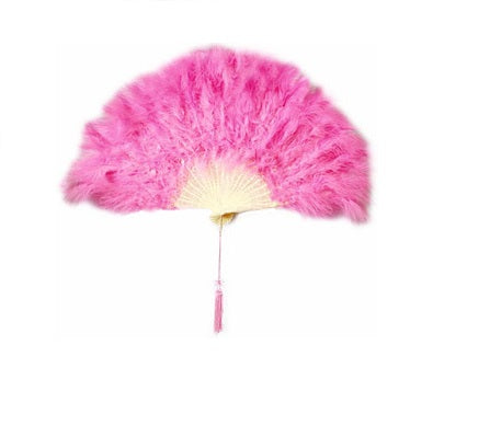 Pink Feather Fan