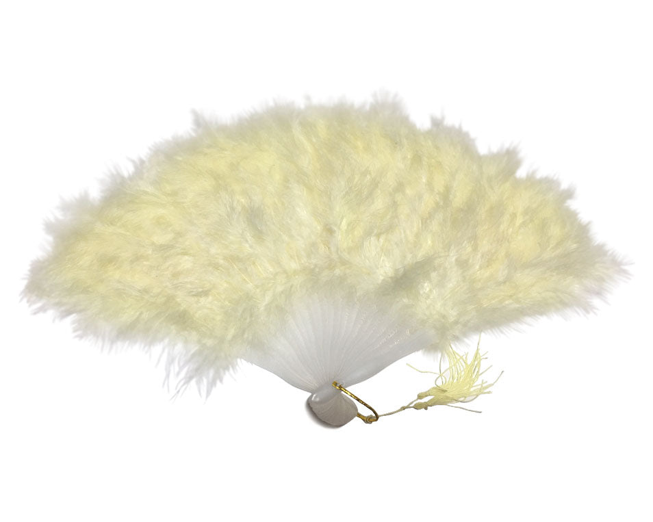 Yellow Feather Fan